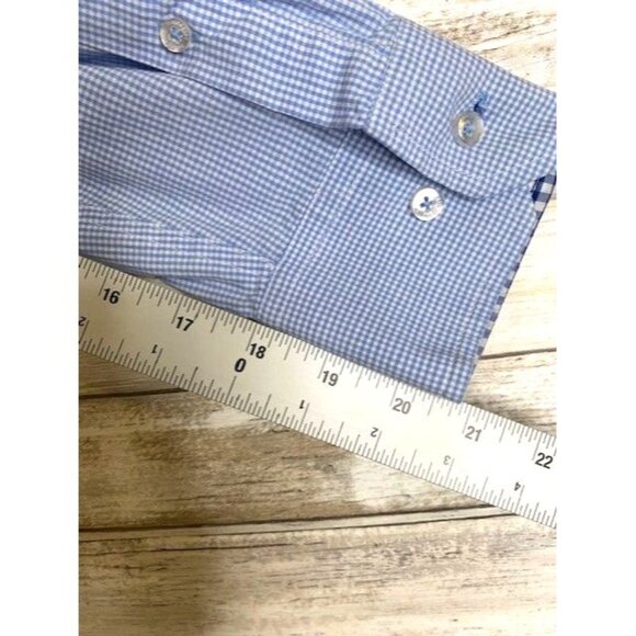 Tailorbyrd Men's Blue Checkered Button-Down Shirt XL - Picture 8 of 10